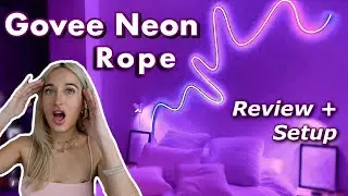 Govee Neon Rope Light Review and Setup l LED Lights for Bedroom