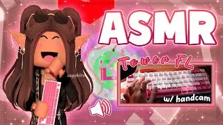 ROBLOX Tower FL w/ handcam Keyboard ASMR || *THOCKY*