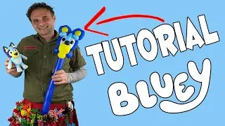 balloon twisting Bluey