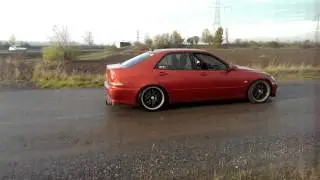Lexus IS200 1G-FE full Japspeed exhaust system sound (full decat)