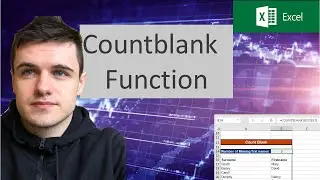 How to use Countblank formula in excel