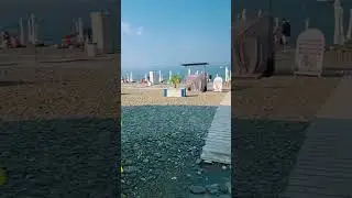 Идем с утра пораньше на пляж в Дагомысе