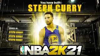 BEST STEPHEN CURRY BUILD IN NBA 2K21! BEST POINT GUARD BUILD IN NBA 2K21! HOW TO MAKE A DEMI GOD!