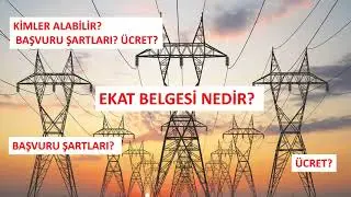 EKAT BELGESİNİ NEDİR KİMLER NASIL VE NEREDEN ALABİLİR?