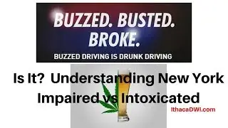 New York Drug Impaired DWAI Versus Intoxicated DWI