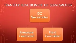 Transfer function derivation of DC servomotor
