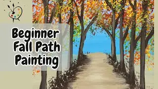 Beginner Fall Path | Acrylic Painting Tutorial