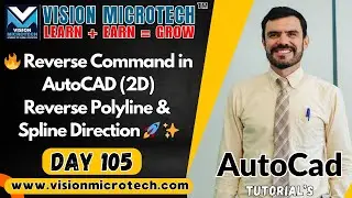 🔥 Reverse Command in AutoCAD (2D) | Reverse Polyline & Spline Direction 🚀 ✨