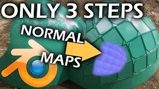 3 Step Normal Map Generation in Blender !