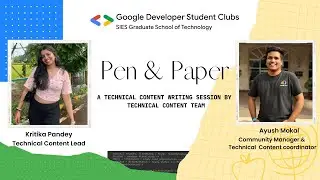 Pen & Paper | Technical Content Writing session