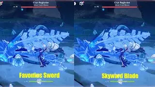 Furina Favonius Sword Vs Skyward Blade || Genshin Impact