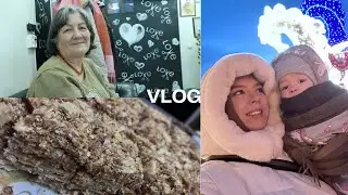 Рецепт идеального наполеона| сходили на городок| салатики| влог мусульманки