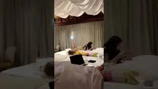 Família Araújo descansando