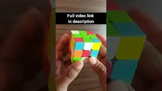 Rubik's cube solve in hindi 2nd steps