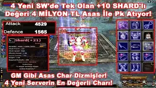 GoldenHaze | 4 Yeni SW'de Tek Olan +10 SHARD'lı Değeri 4 MİLYON TL Asas İle Pk Atıyor! Knight Online