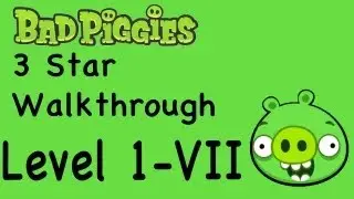Bad Piggies - Bonus Level 1-VII 3 Star Walkthrough Ground Hog Day | WikiGameGuides