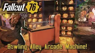 Fallout 76 C.A.M.P. Showcase. New Bowling Alley Arcade Machine!