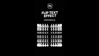 Photoshop: Flip Text Effect 