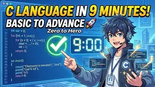  C Language in 9 Minutes! (Basic to Advance) | Zero to Hero Tutorial 🚀