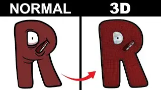 I Designed Custom Alphabet Lore 3D (R)