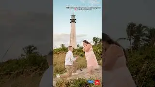 Dream Proposal at Cape Florida Lighthouse! 💍✨ 