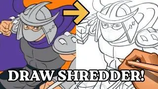 How  to Draw the Shredder from the Teenage Mutant Ninja Turtles Franchise