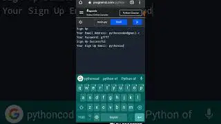 Writing and Running A Python Script With An Android IDLE  