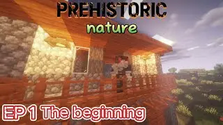 The Prehistoric nature mod in minecraft is HUGE! (EP 1 The beginning)
