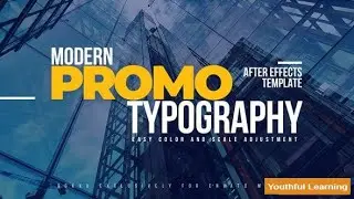 Modern Promo Typography  Free Download After Effects Template
