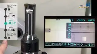 NineBore H7 tolerance  boring tool,  adjust  +/- 0.12 movements without backlash, demo on Presetter