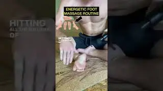 Foot sen line massage routine 👁🖤 