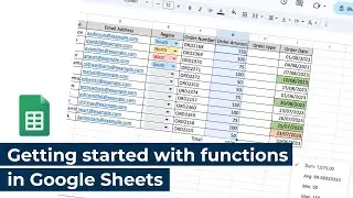 Getting started with functions in Google Sheets