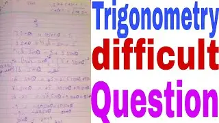 Trignomentry important questions and tricky answer ||3sinθ+4cosecθ equation by umar study point