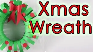 Easy DIY How To Make Paper Craft Wreath For Christmas Winter - How To Make A Paper Wreath