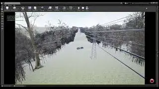 Wind gust effects on a multirotor near powerlines - part 1
