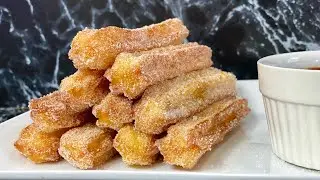 MACHINE-FREE CHURROS RECIPE 👩🏻‍🍳