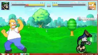 Mugen Luigi vs Homer
