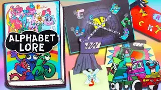 Игровая Книга Alphabet Lore A-Z и Поппи ПлейТайм своими руками/ Gaming Book PAPER CRAFT