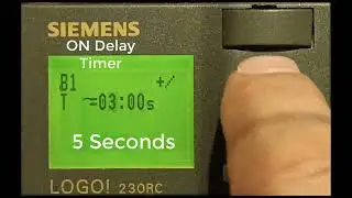 Manually programming "ON DELAY TIMER" in LOGO