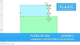 Plaxis 2D V20: Lesson 2 Submerged Construction of an Excavation