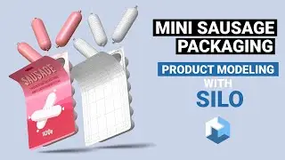 Product Subdivision Modeling #4: 6 Mini Sausages Pack.  Silo 3D