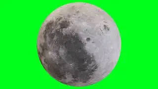 Moon green screen