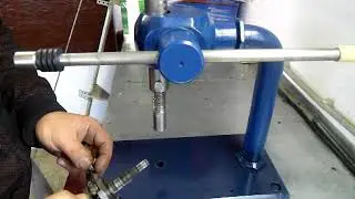 Реечный пресс запрессовка подшипников на коленчатый вал  бензоинструмента