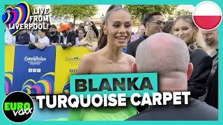 POLAND EUROVISION 2023: BLANKA - SOLO (TURQUOISE CARPET INTERVIEW) // Live from Liverpool