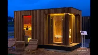 Modern outdoor sauna Scandit 10 - VINGBERG Scandinavian Wood