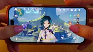 ASMR Playing Genshin Impact + gum chewing