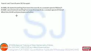 Time Speed and Distance-Unit Transfer Method Part 7/50