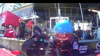 2017 IMSA Weathertech Sebring 12Hours Mazda onboard pit stop