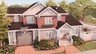 CRAFTSMAN FAMILY HOUSE 🏡 The Sims 4 Speed Build | No CC