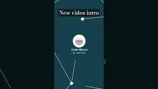 New video intro